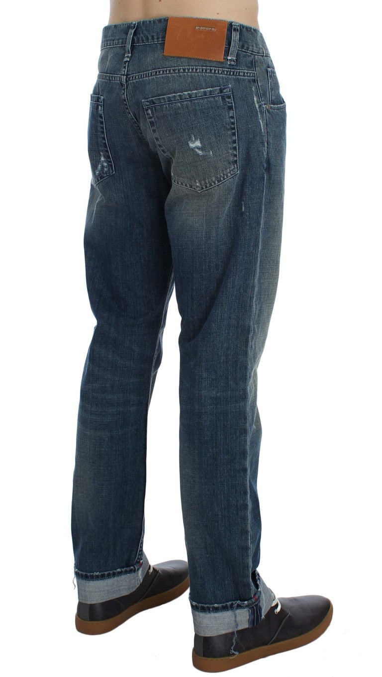 Elegant Regular Fit Blue Wash Denim - SEHABRANDS