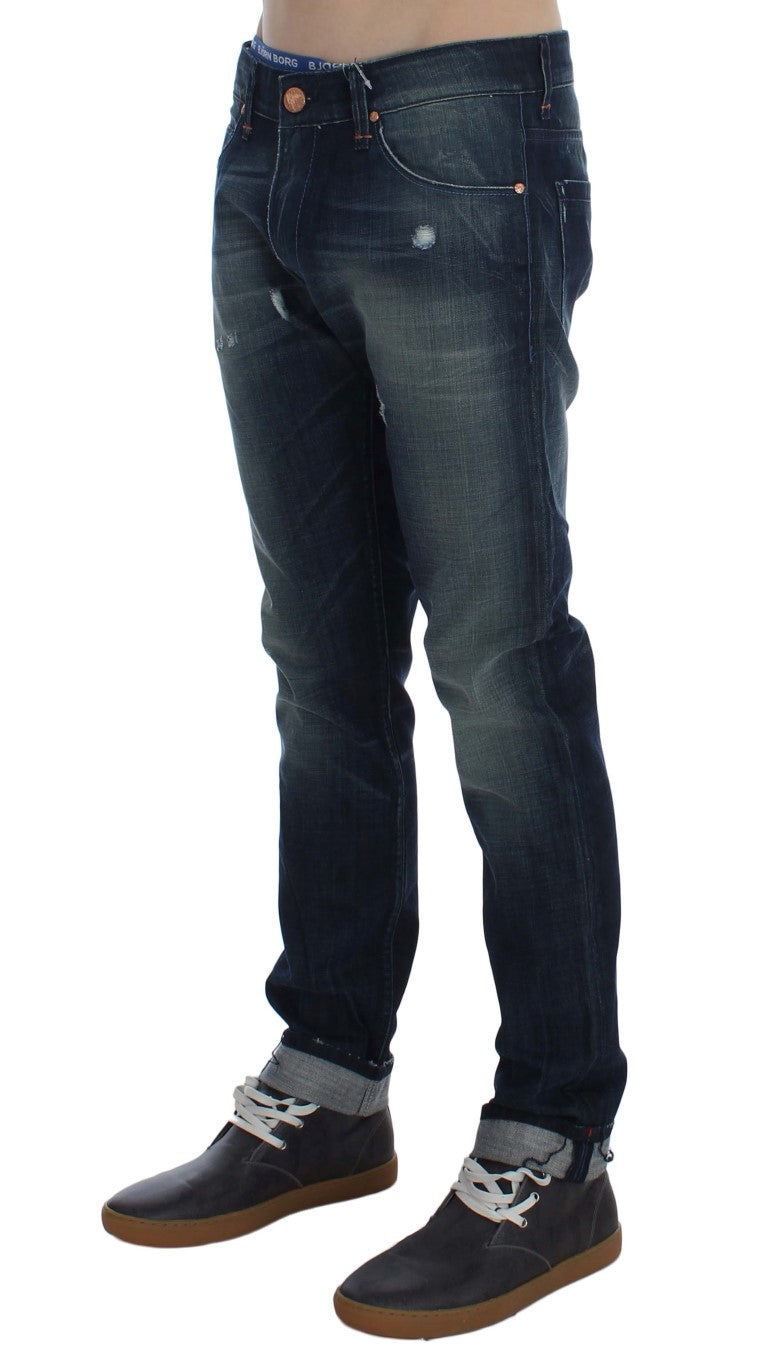 Sleek Slim Fit Italian Denim Jeans - SEHABRANDS