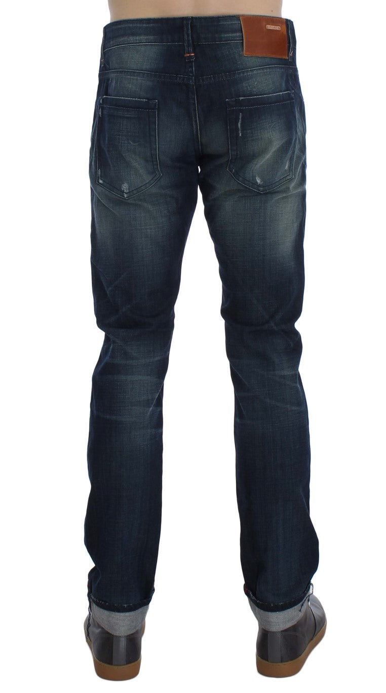 Sleek Slim Fit Italian Denim Jeans - SEHABRANDS