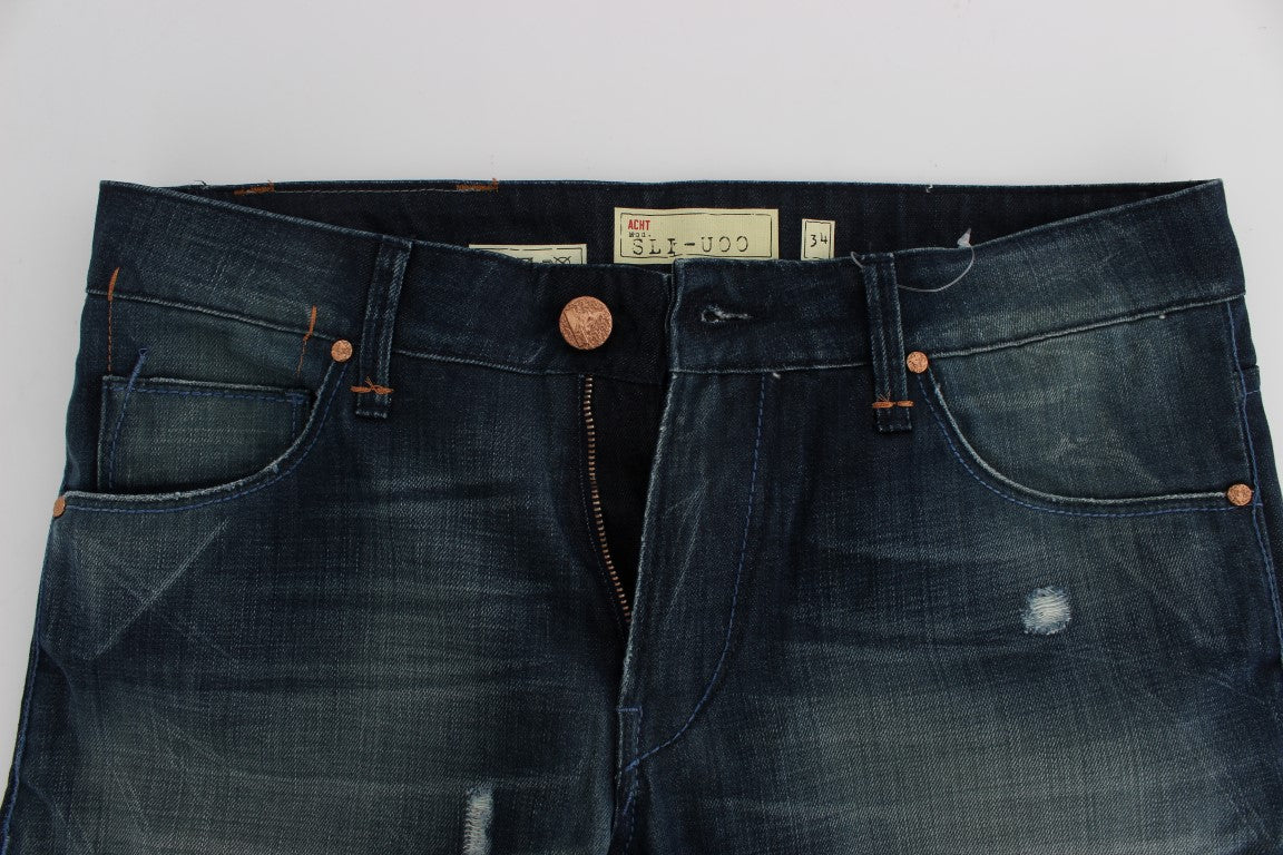 Sleek Slim Fit Italian Denim Jeans - SEHABRANDS