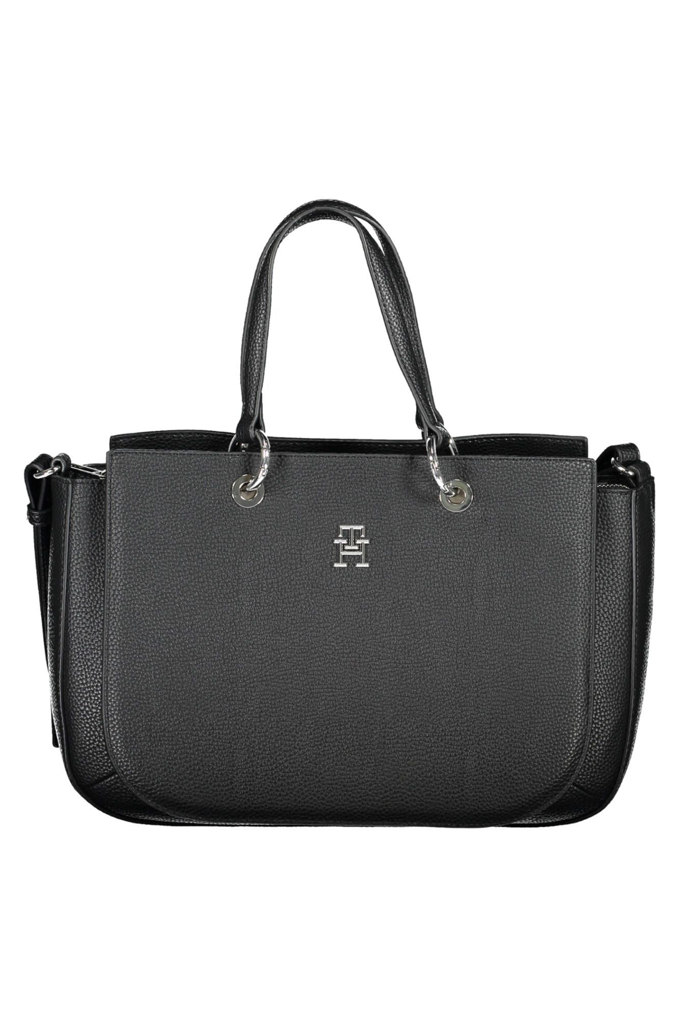 Black Polyethylene Women Handbag - SEHABRANDS