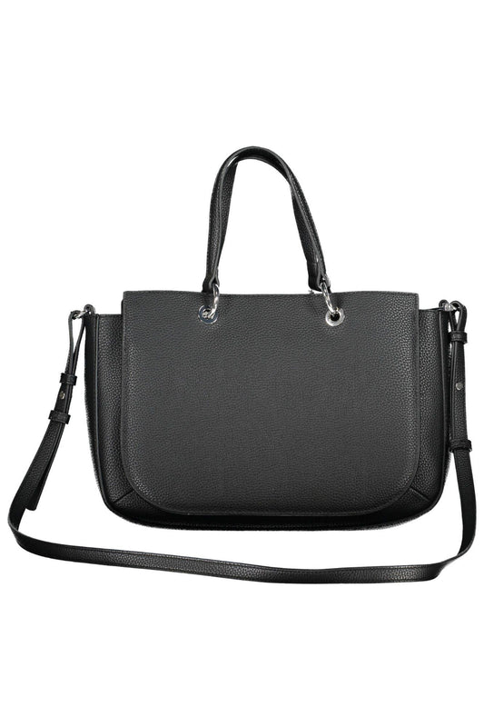 Black Polyethylene Women Handbag - SEHABRANDS