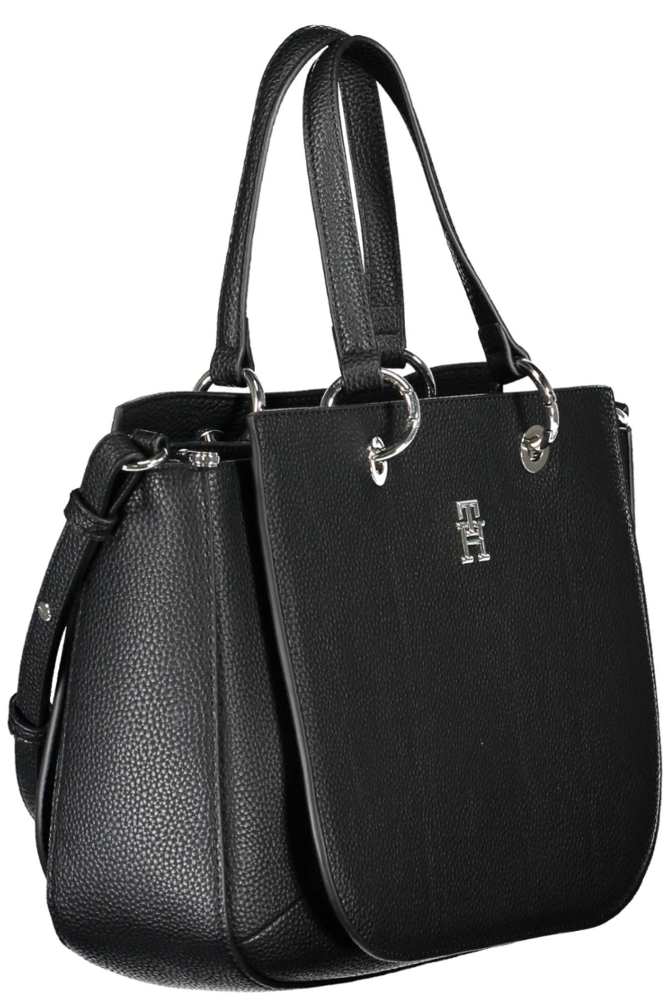 Black Polyethylene Women Handbag - SEHABRANDS