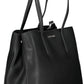 Black Polyester Women Handbag - SEHABRANDS