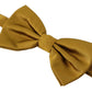 Dolce & Gabbana Elegant Mustard Silk Bow Tie