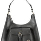 Black Leather Women Handbag - SEHABRANDS