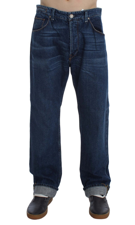 Chic Baggy Loose Fit Blue Jeans for Men - SEHABRANDS