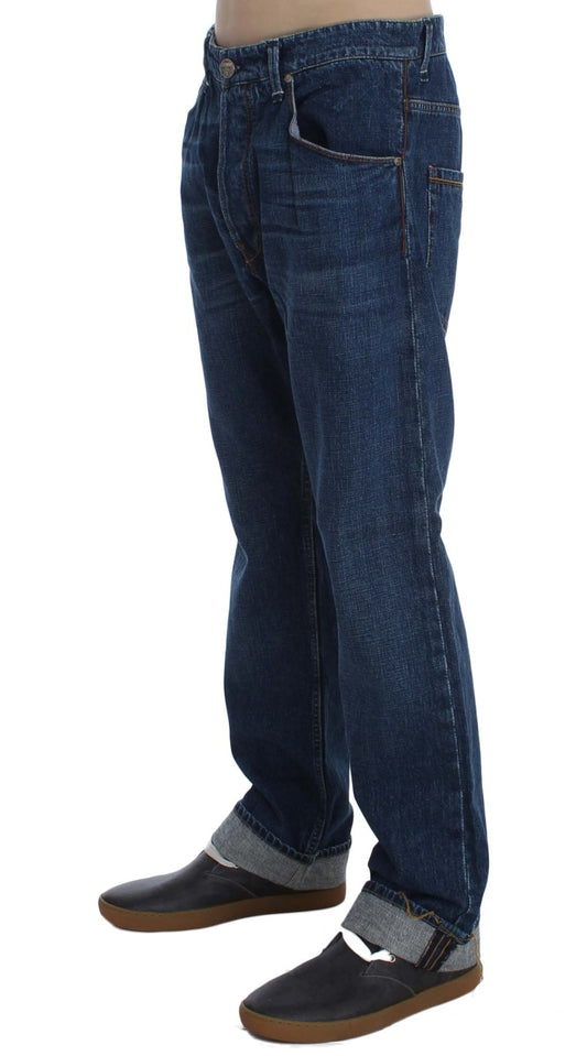 Chic Baggy Loose Fit Blue Jeans for Men - SEHABRANDS