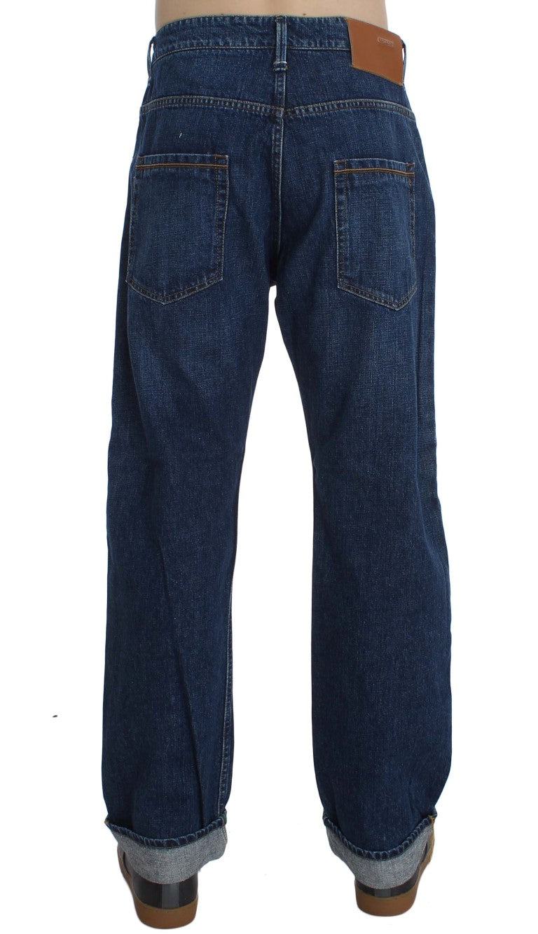 Chic Baggy Loose Fit Blue Jeans for Men - SEHABRANDS