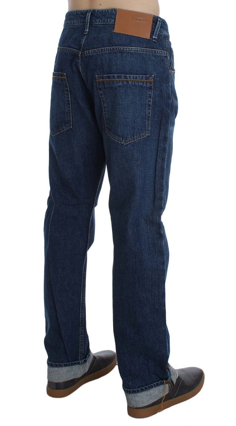 Chic Baggy Loose Fit Blue Jeans for Men - SEHABRANDS