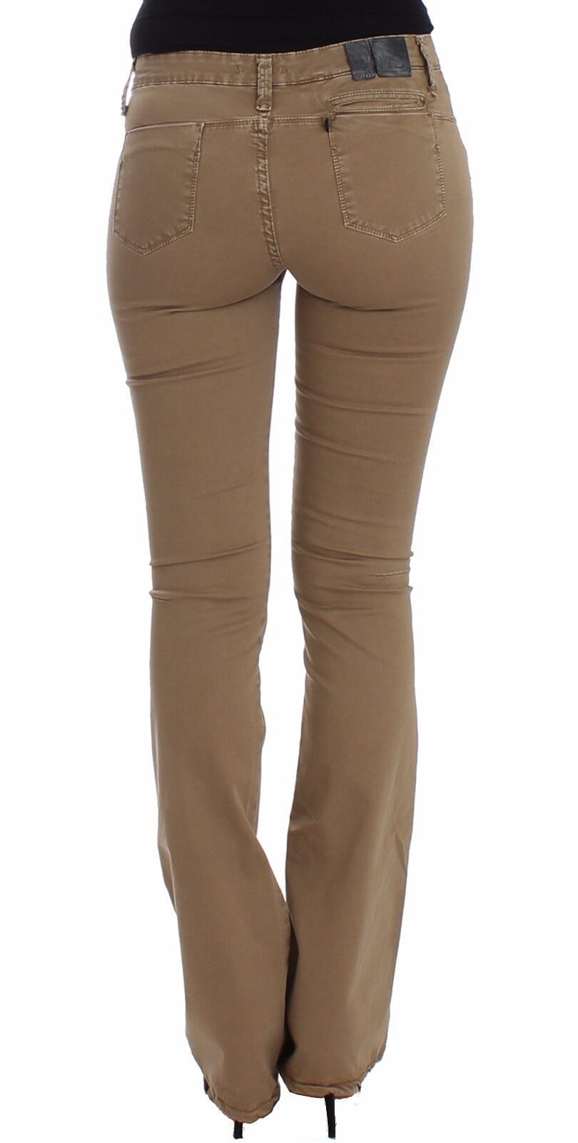 Chic Beige Straight Leg Fashion Jeans - SEHABRANDS