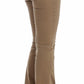 Chic Beige Straight Leg Fashion Jeans - SEHABRANDS