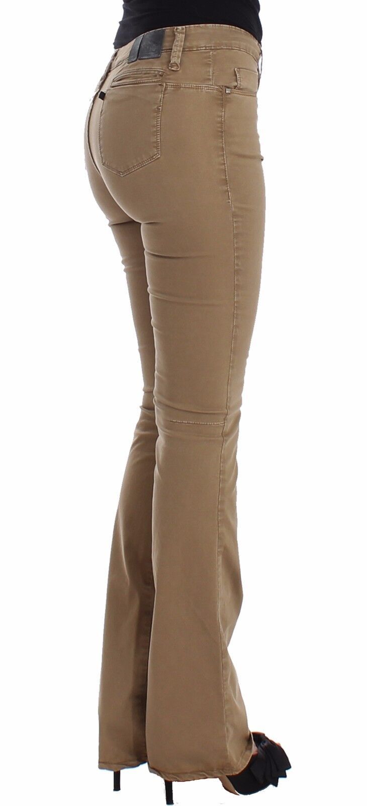 Chic Beige Straight Leg Fashion Jeans - SEHABRANDS