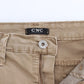 Chic Beige Straight Leg Fashion Jeans - SEHABRANDS