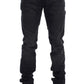 Sleek Gray Slim Fit Italian Mens Jeans - SEHABRANDS