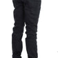 Sleek Gray Slim Fit Italian Mens Jeans - SEHABRANDS