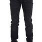 Sleek Gray Slim Fit Men's Premium Denim - SEHABRANDS