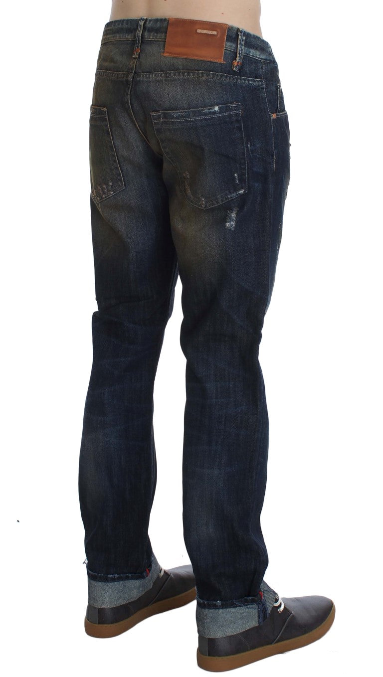 Elegant Straight Fit Men's Denim Jeans - SEHABRANDS