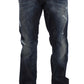 Elegant Regular Straight Fit Blue Jeans - SEHABRANDS