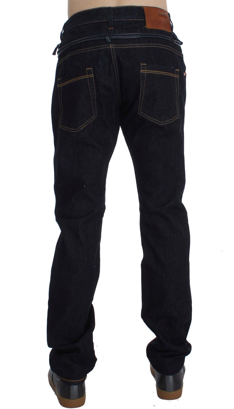 Elegant Straight Fit Mens Luxury Jeans - SEHABRANDS