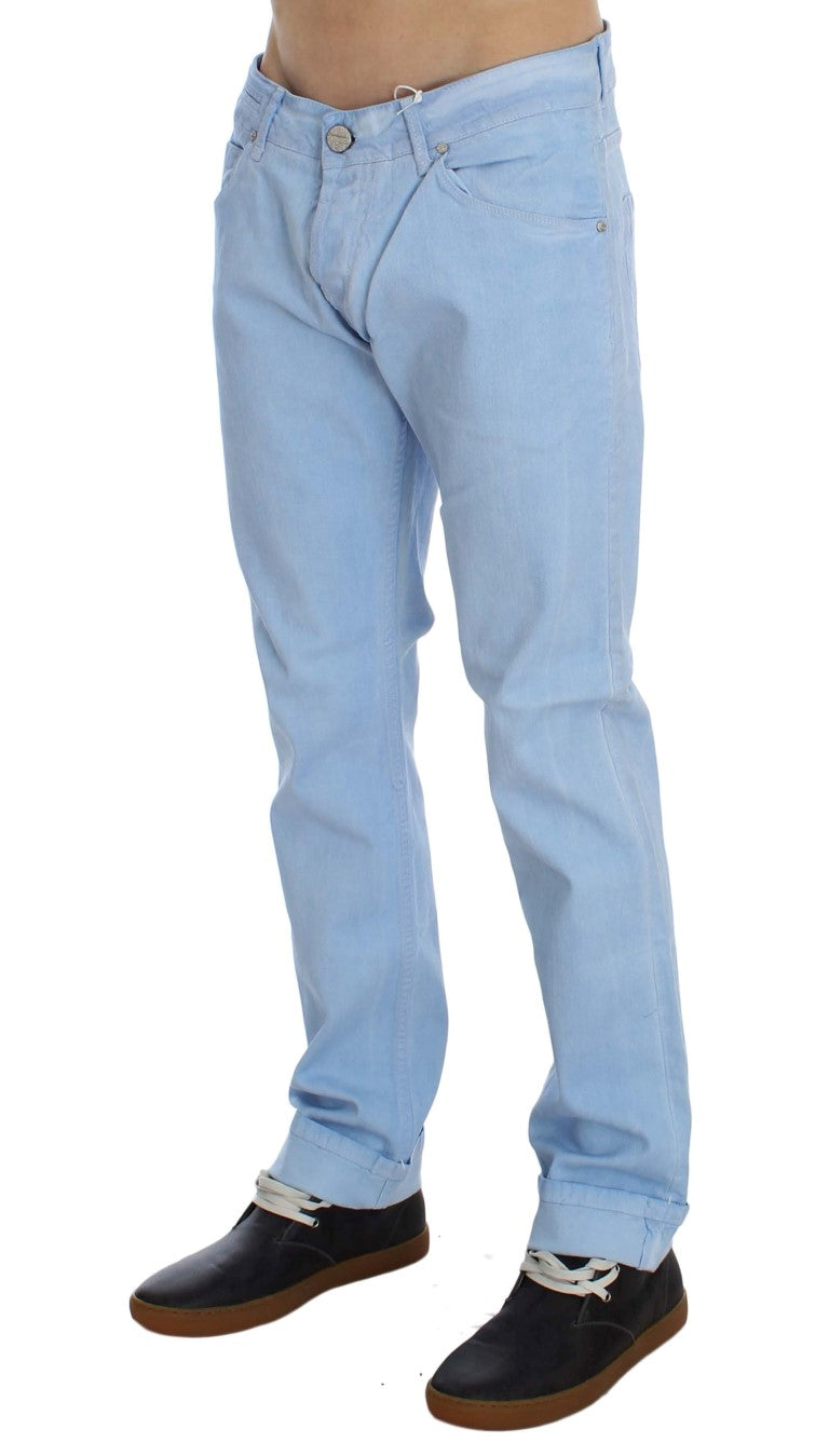 Elegant Low Waist Regular Fit Men's Jeans - SEHABRANDS