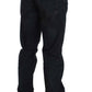 Elegant Straight Fit Dark Blue Jeans - SEHABRANDS