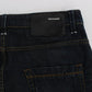 Elegant Straight Fit Dark Blue Jeans - SEHABRANDS