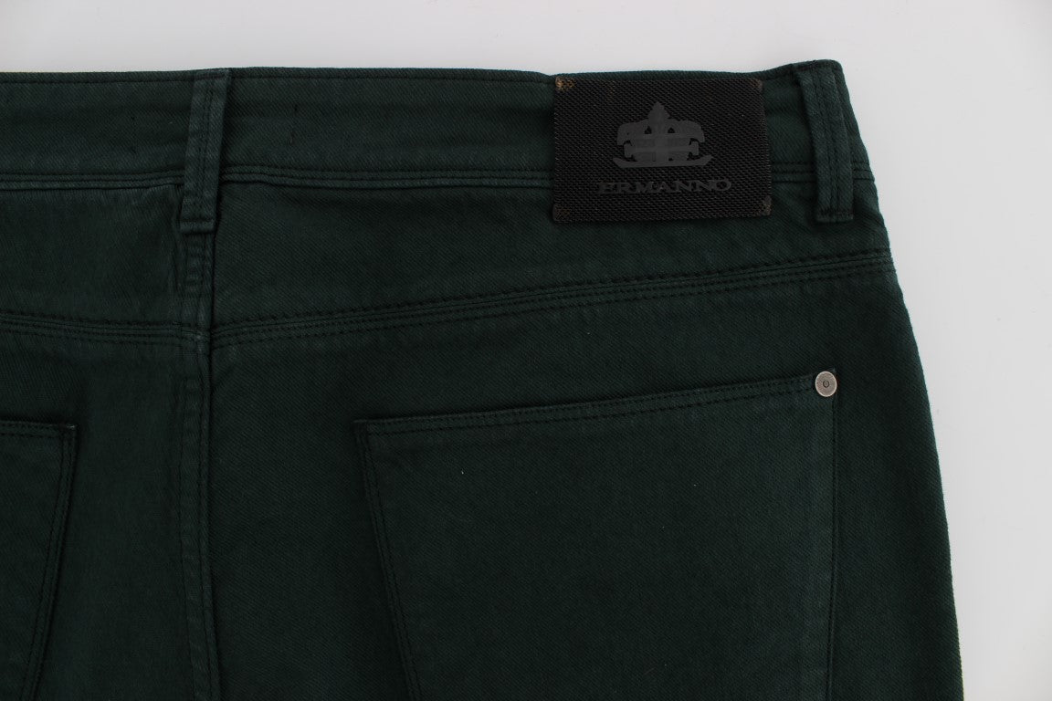 Chic Green Straight Cut Jeans - SEHABRANDS