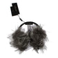 Dolce & Gabbana Elegant Fur and Crystal Ear Muffs