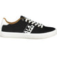 Black Polyester Men Sneaker - SEHABRANDS