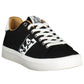 Black Polyester Men Sneaker - SEHABRANDS