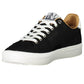 Black Polyester Men Sneaker - SEHABRANDS