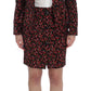 Elegant Floral Two-Piece Skirt Suit Set - SEHABRANDS