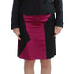 Chic Black and Pink Skirt Suit Ensemble - SEHABRANDS