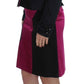 Chic Black and Pink Skirt Suit Ensemble - SEHABRANDS