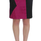 Chic Black and Pink Skirt Suit Ensemble - SEHABRANDS