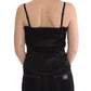 Elegant Black Evening Cami Top - SEHABRANDS