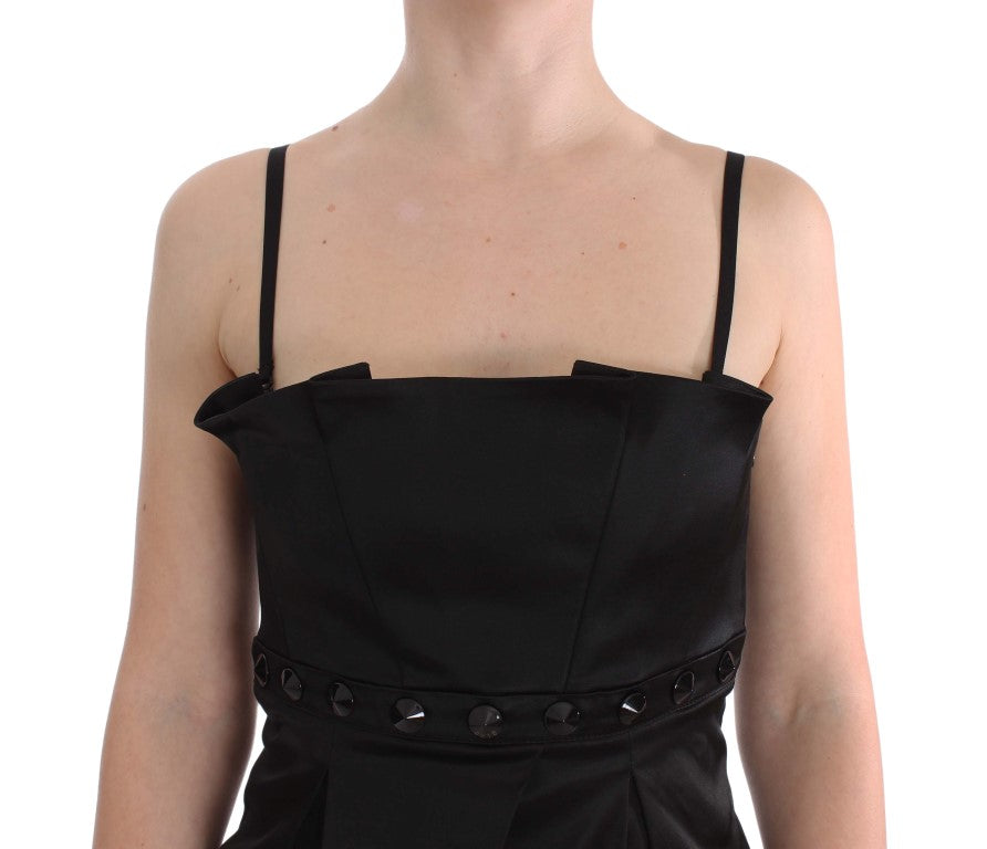 Elegant Black Evening Cami Top - SEHABRANDS