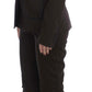 Chic Brown Cotton-Elastane Suit Set - SEHABRANDS