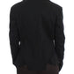 Elegant Black Stretch Blazer Jacket - SEHABRANDS