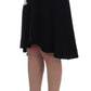 Elegant Two-Piece Skirt Suit in Black & Blue - SEHABRANDS