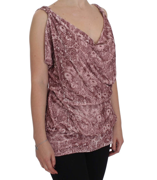 Silk Blend Floral Print Top - SEHABRANDS