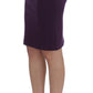 Elegant Purple Pencil Skirt - SEHABRANDS