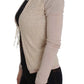 Elegant Pink Wrap Sweater Cotton Knit - SEHABRANDS