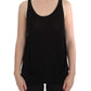 Sleek Black Cami Blouse Tank Top - SEHABRANDS