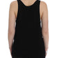 Sleek Black Cami Blouse Tank Top - SEHABRANDS