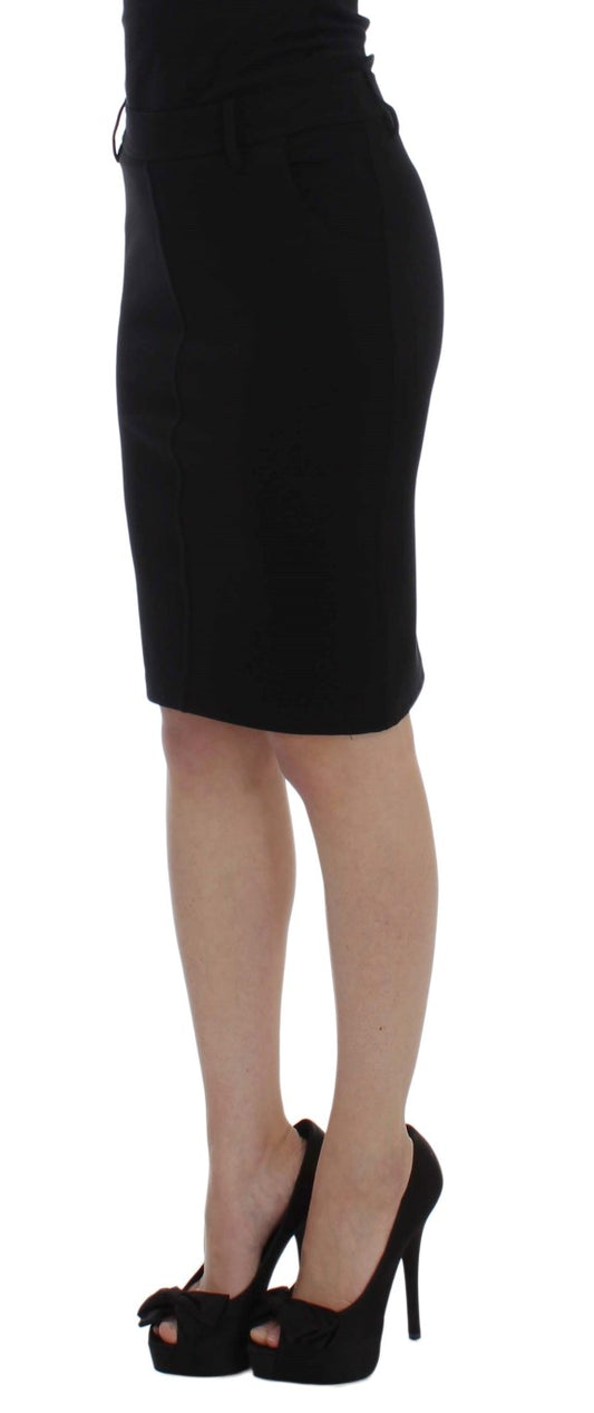 Elegant Black Pencil Skirt for Chic Look - SEHABRANDS