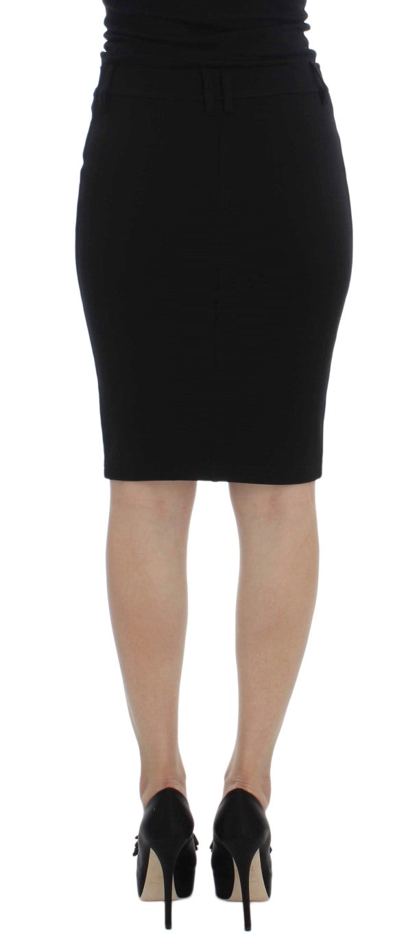 Elegant Black Pencil Skirt for Chic Look - SEHABRANDS