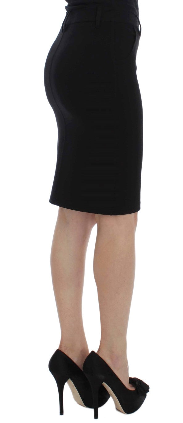 Elegant Black Pencil Skirt for Chic Look - SEHABRANDS