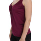 Elegant Purple Rayon Cami Blouse - SEHABRANDS